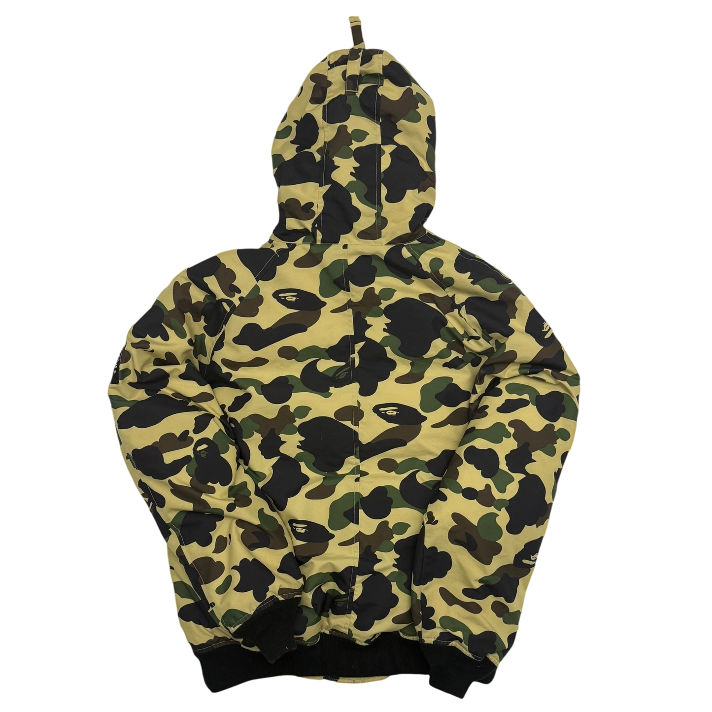 Bape (A Bathing Ape) 1st Camo N-2B Fur-Lined Down Jacket (Size L)