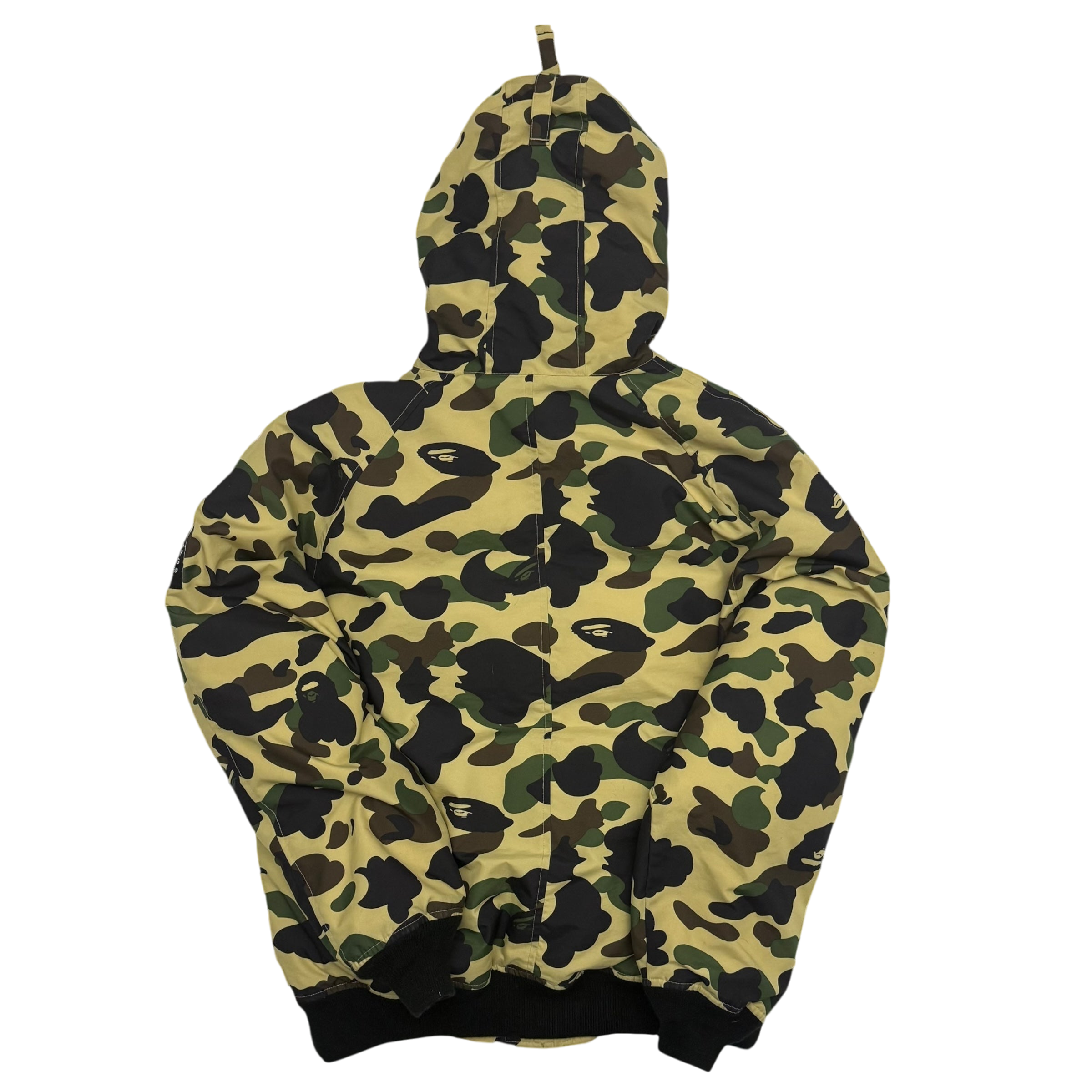 Bape (A Bathing Ape) 1st Camo N-2B Fur-Lined Down Jacket (Size L)