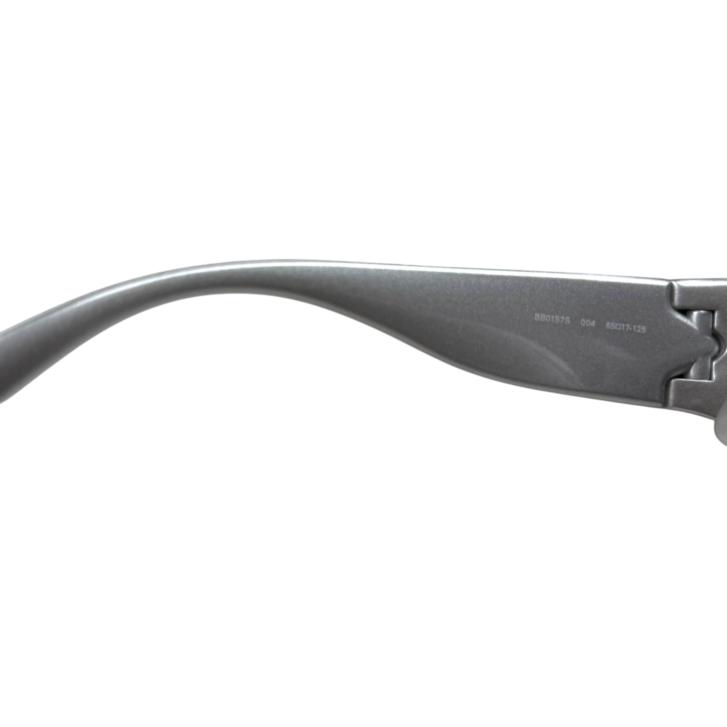 Balenciaga Swift Oval Sunglasses Silver