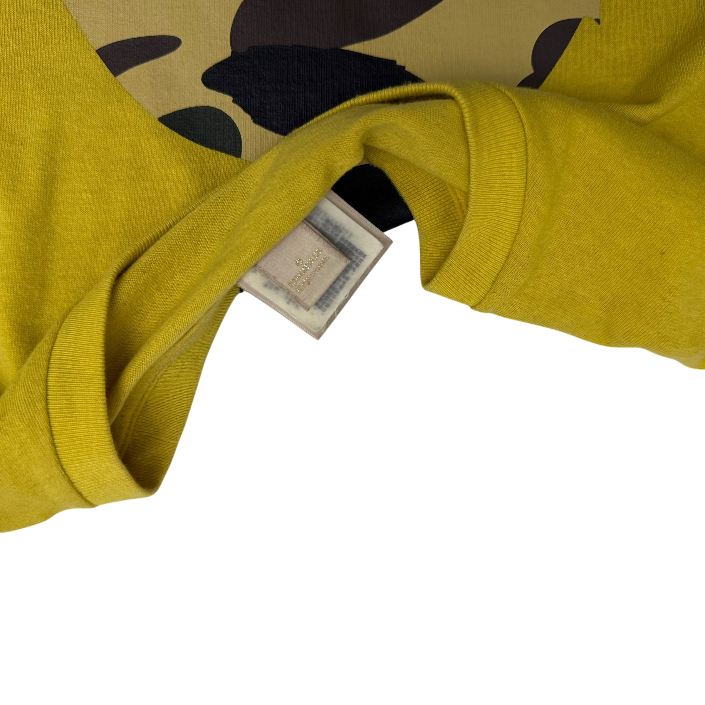 BAPE (A Bathing Ape) 1st Camo Big Ape Head T-Shirt Yellow (Fits XL-XXL)