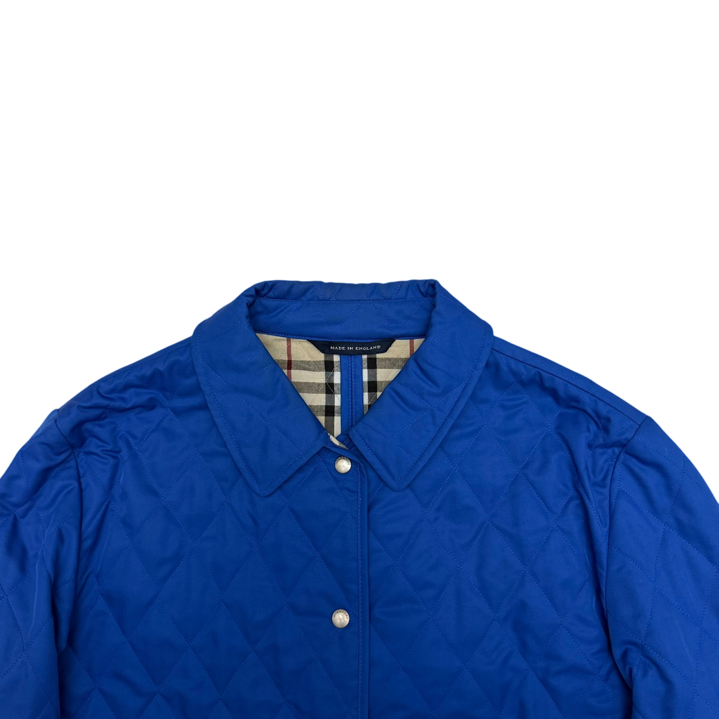 Burberry London Diamond Quilted Jacket Royal Blue (fits L)