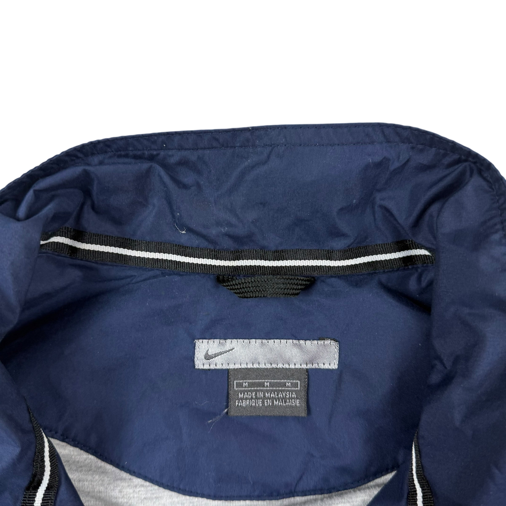 Nike 00s Embroidered Logo Lined Track Jacket White/Navy (part of set) (Fits M-L)