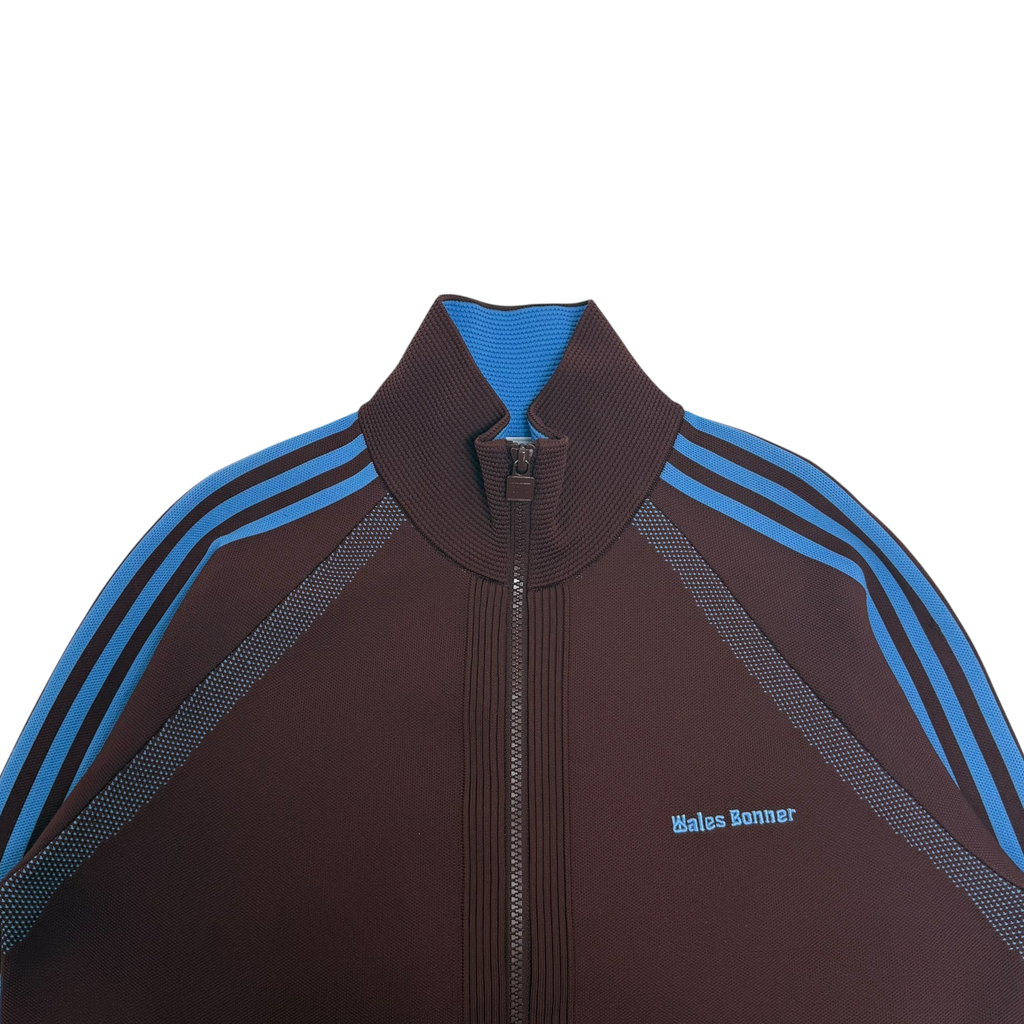 Wales Bonner x Adidas Knitted Track Jacket Burgundy/Blue (Size S)