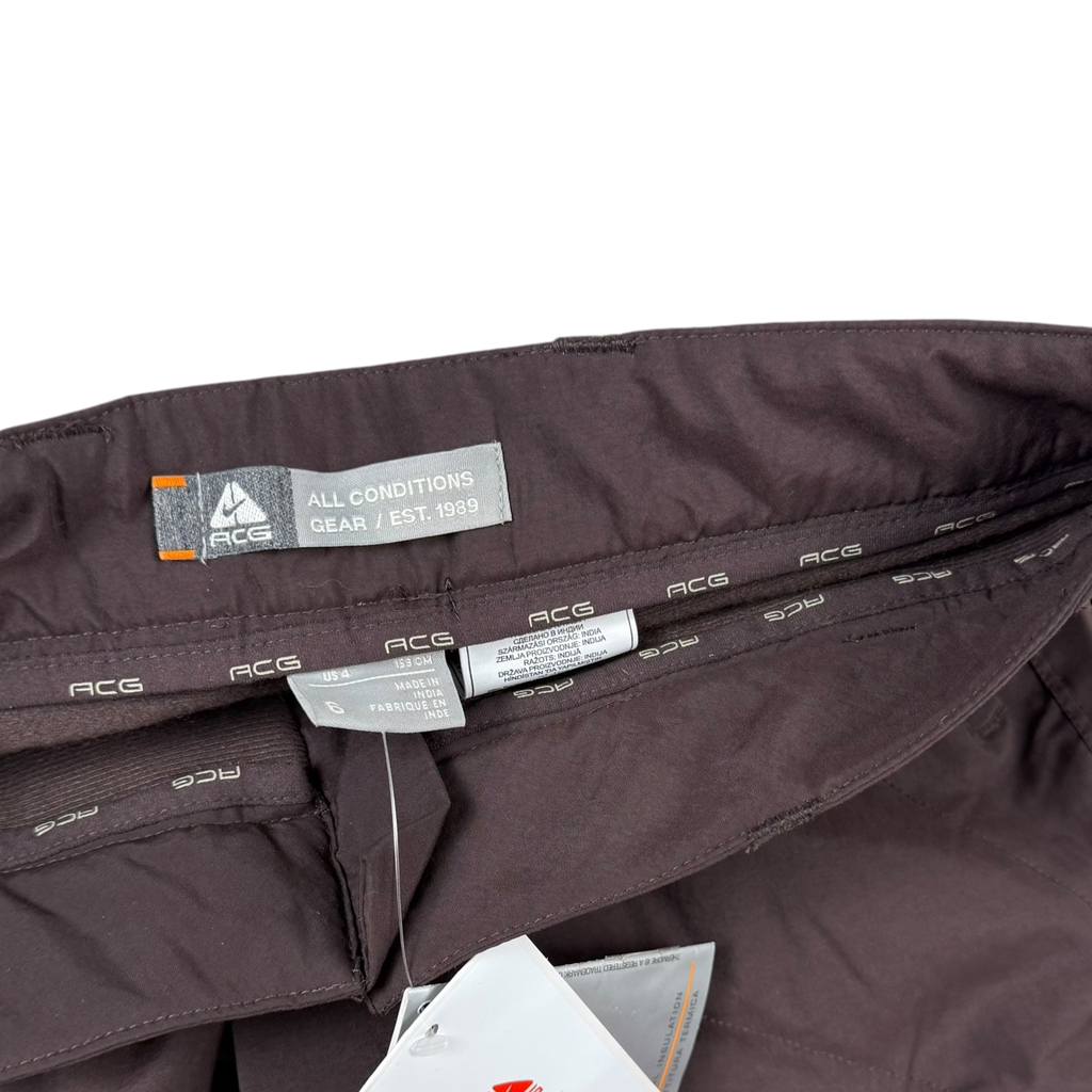 Nike ACG 00s Womens Insulated Cargo Pants Brown (Size 6)