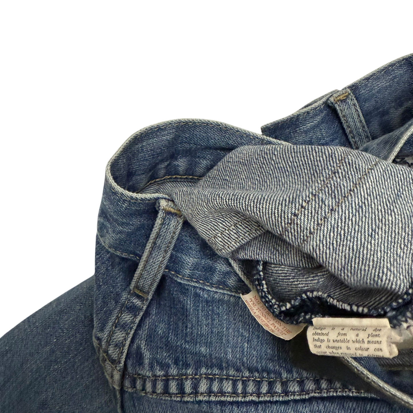 Yves Saint Laurent 2000s Embroidered Logo Jeans (Size 32”)