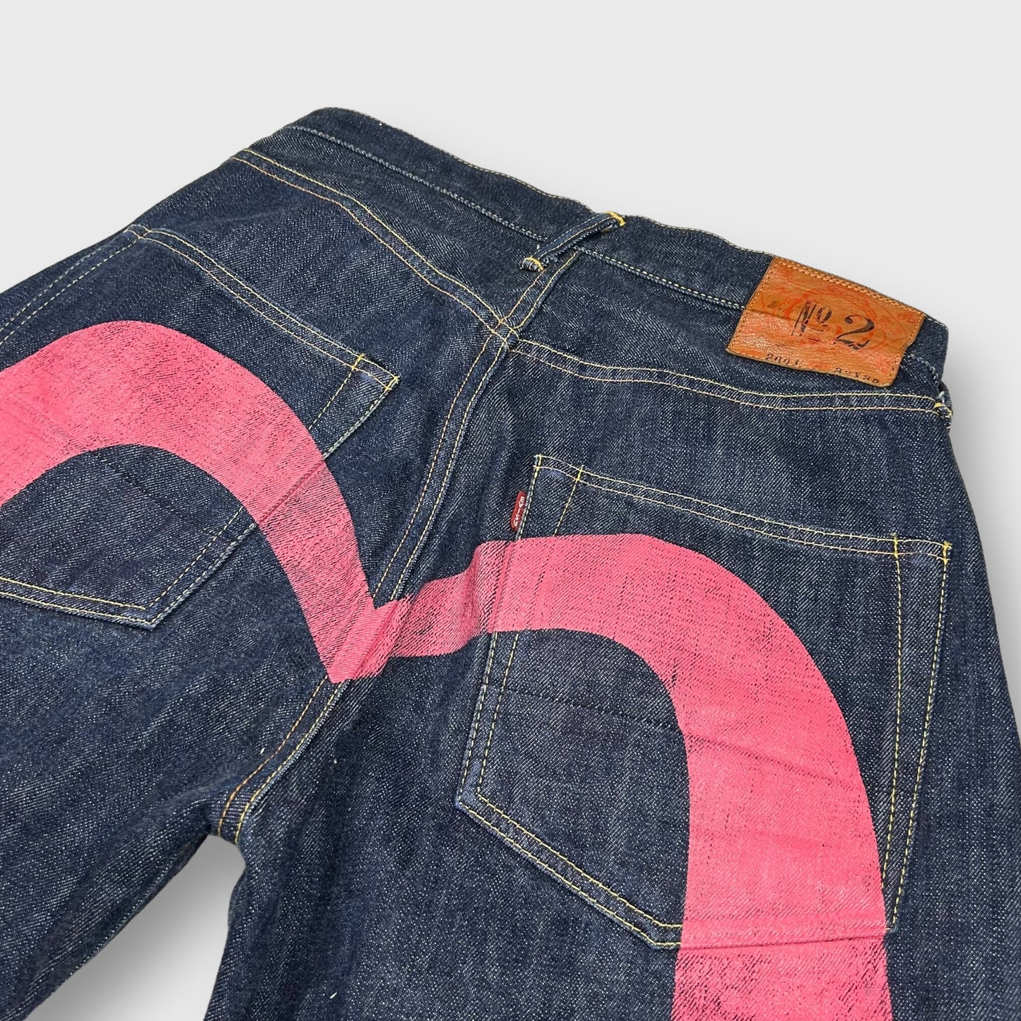 Vintage Evisu Pink Daicock Logo Jeans (Fits 30")