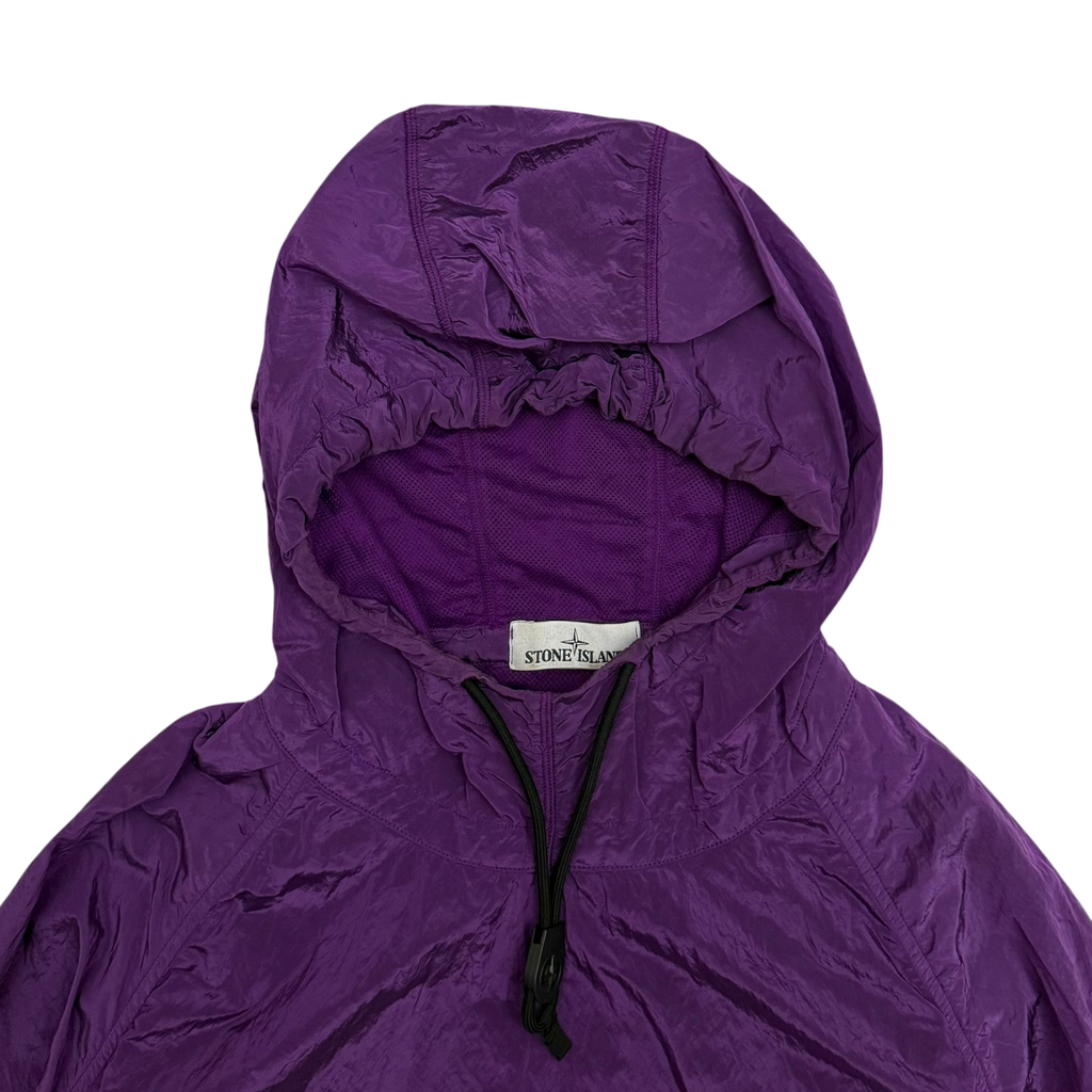 Stone Island 2018 Nylon Metal Smock Jacket Purple (Size XL)