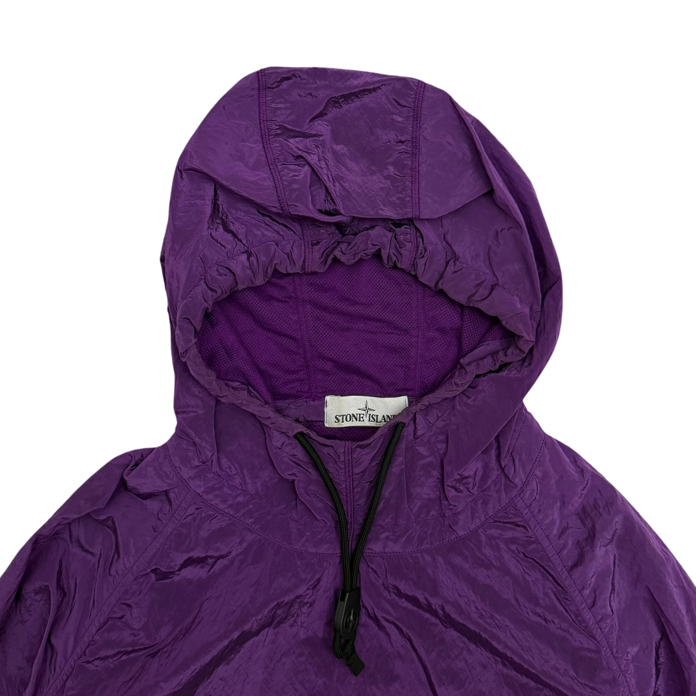 Stone Island 2018 Nylon Metal Smock Jacket Purple (Size XL)