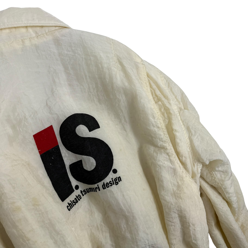 Issey Miyake Tsumori Chisato Sport 80s Padded Bomber Jacket Cream (Fits S-L)