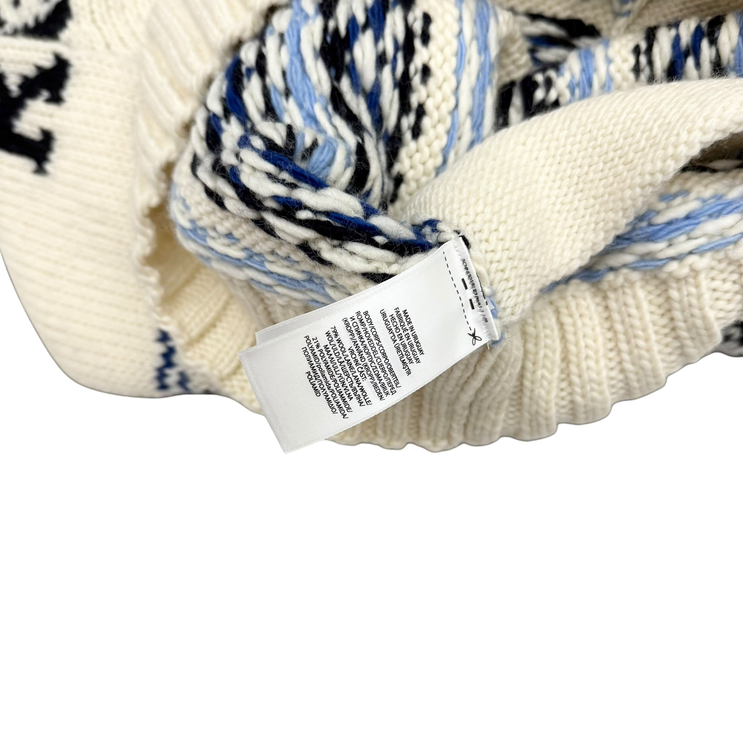 Polo Ralph Lauren Graphic Wool-Blend Full-Zip Cardigan Cream (Size M)