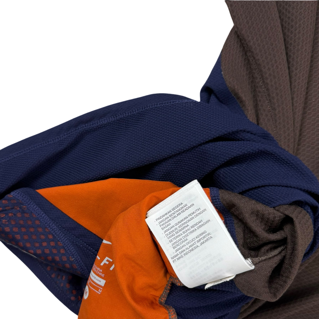 Nike x Undercover Gyakusou AW13 Dri-Fit T-Shirt Navy/Brown (Fits S-M)