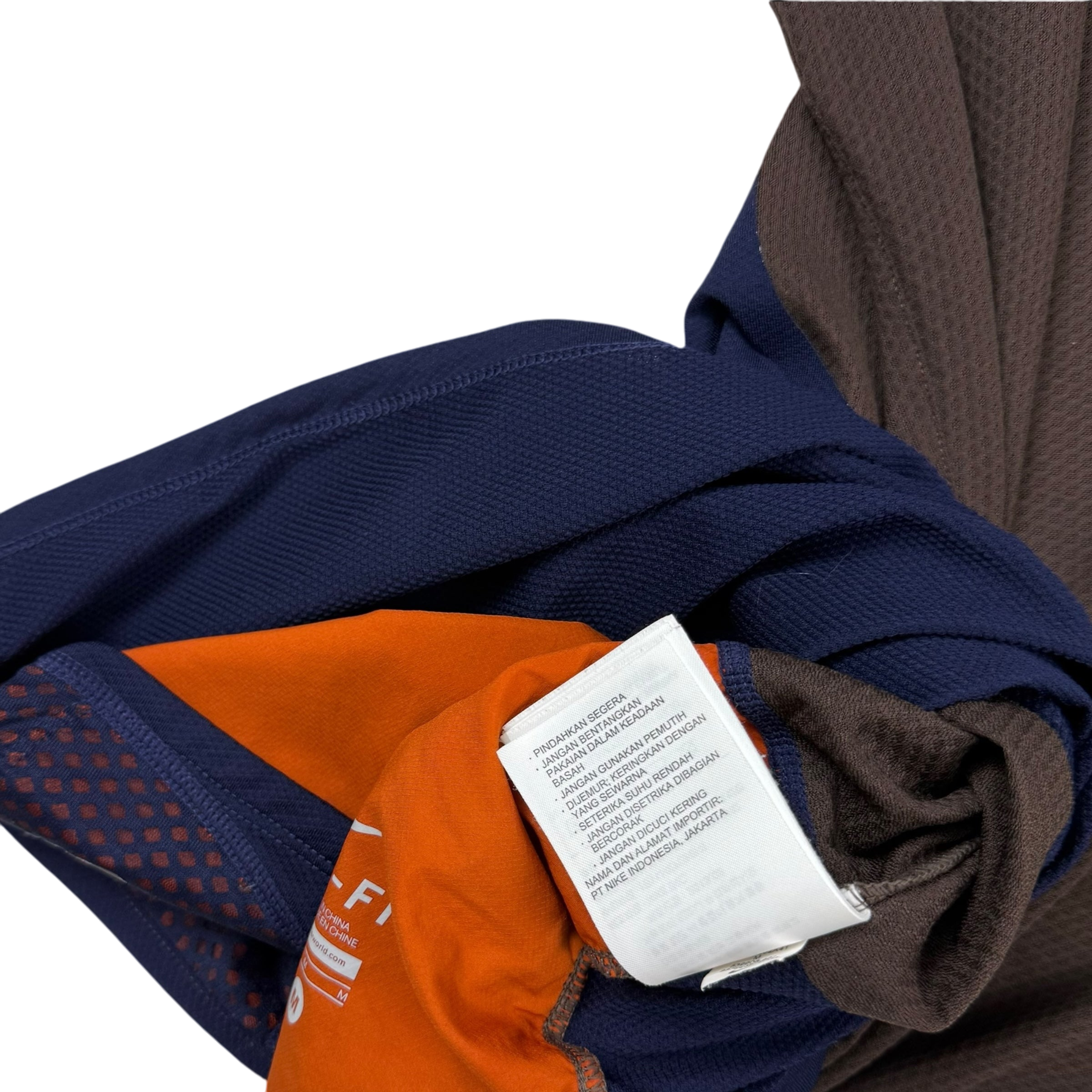 Nike x Undercover Gyakusou AW13 Dri-Fit T-Shirt Navy/Brown (Fits S-M)