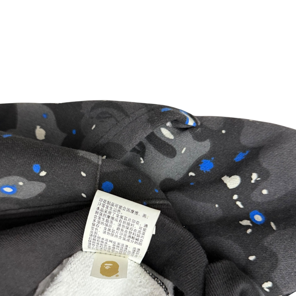 BAPE (A Bathing Ape) Space Camo Shark Hoodie Black/Grey (Fits XL)