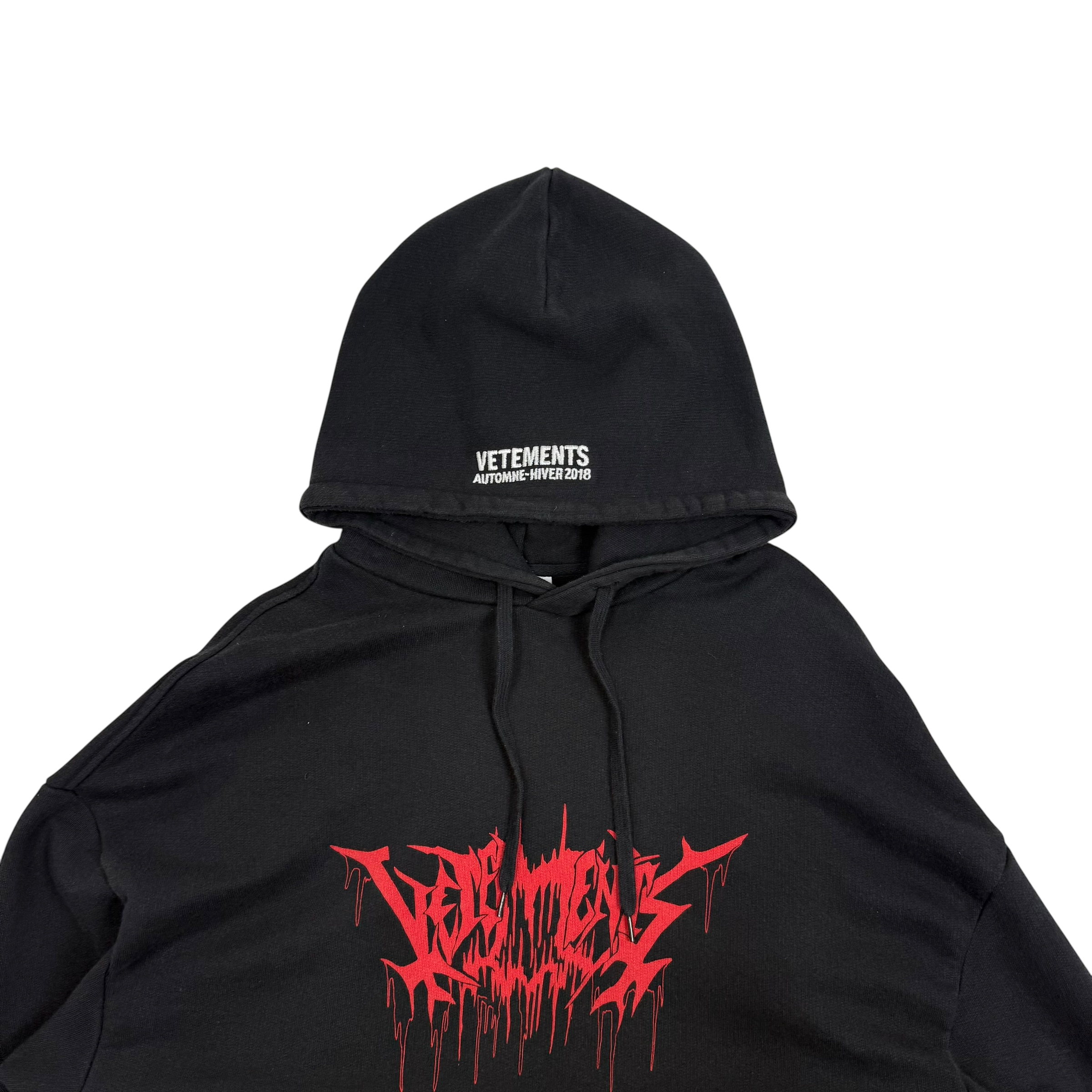 Vetements AW18 Metal Tour Logo Hoodie (Fits L-XL)