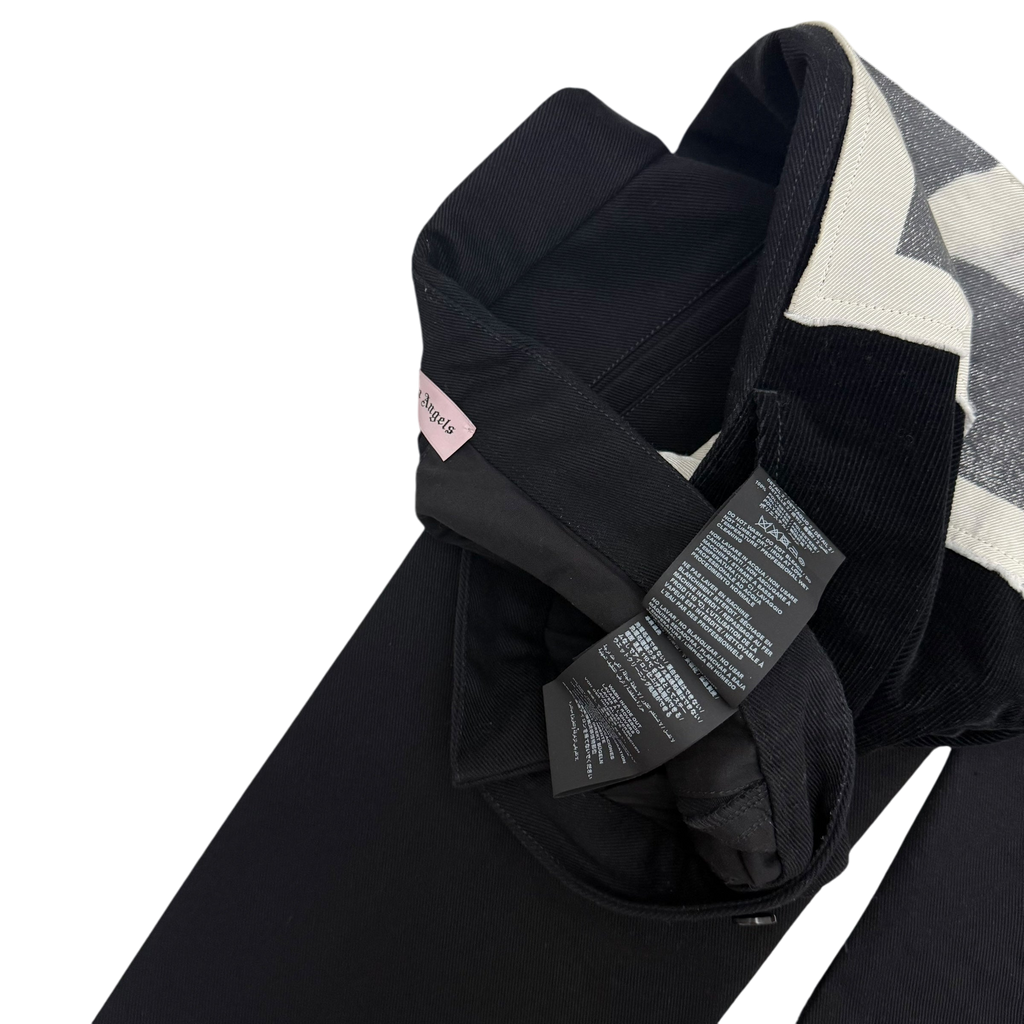 Palm Angels Corduroy Patchwork Pants Black (Size M)