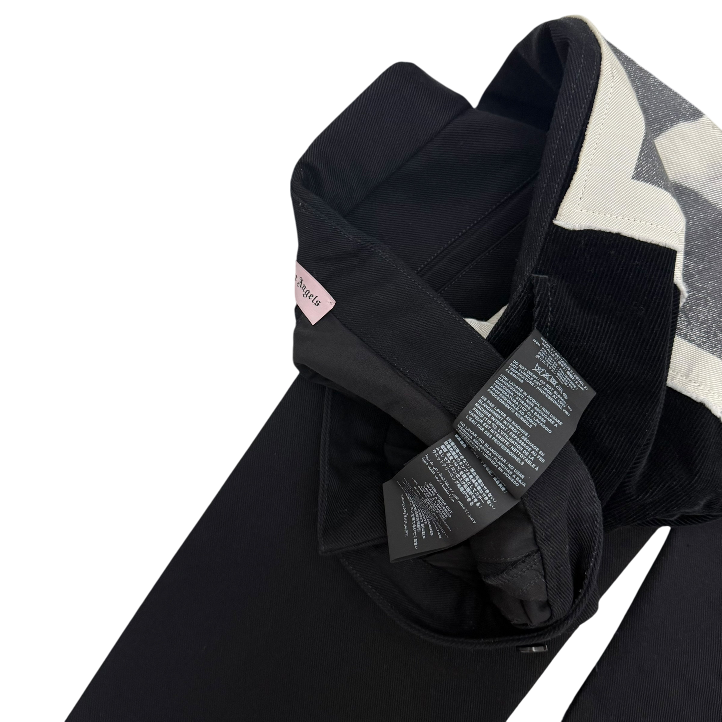 Palm Angels Corduroy Patchwork Pants Black (Size M)