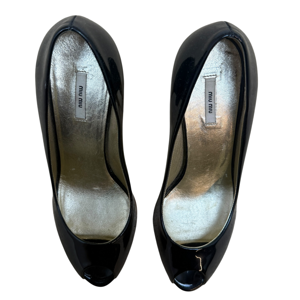 Miu Miu Patent Leather Pumps Black (Size EU36.5)