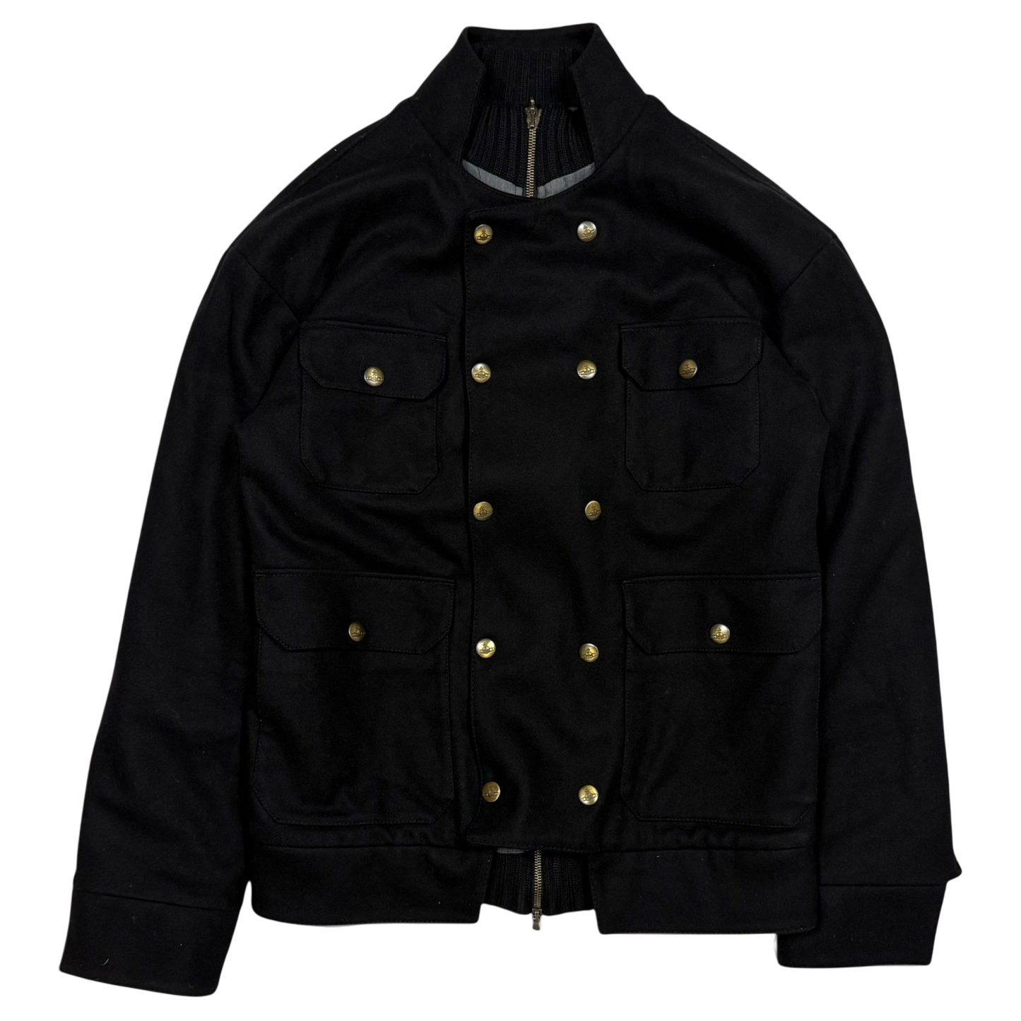 Vivienne Westwood Man 00s Button-Detailed Wool Utility Jacket (Fits M–L)