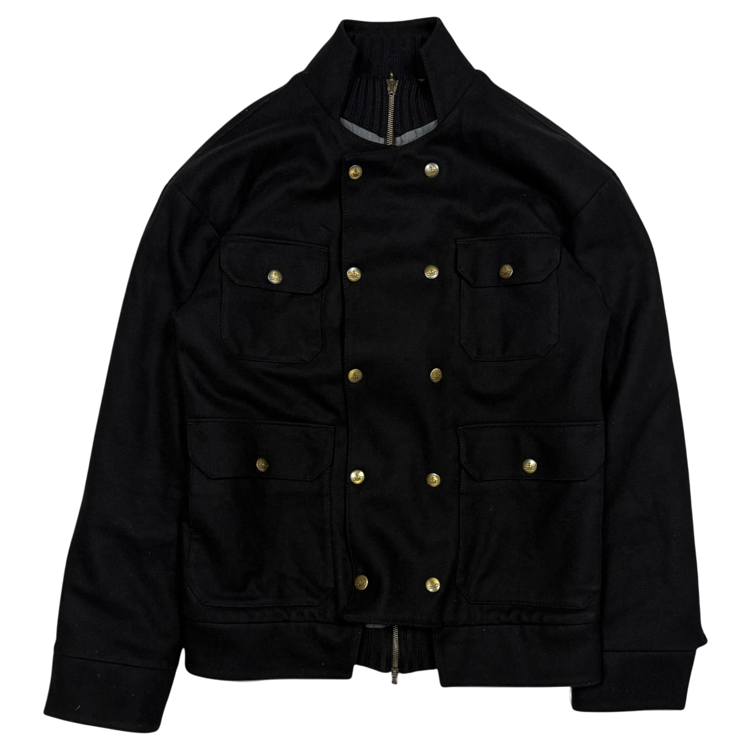 Vivienne Westwood Man 00s Button-Detailed Wool Utility Jacket (Fits M–L)