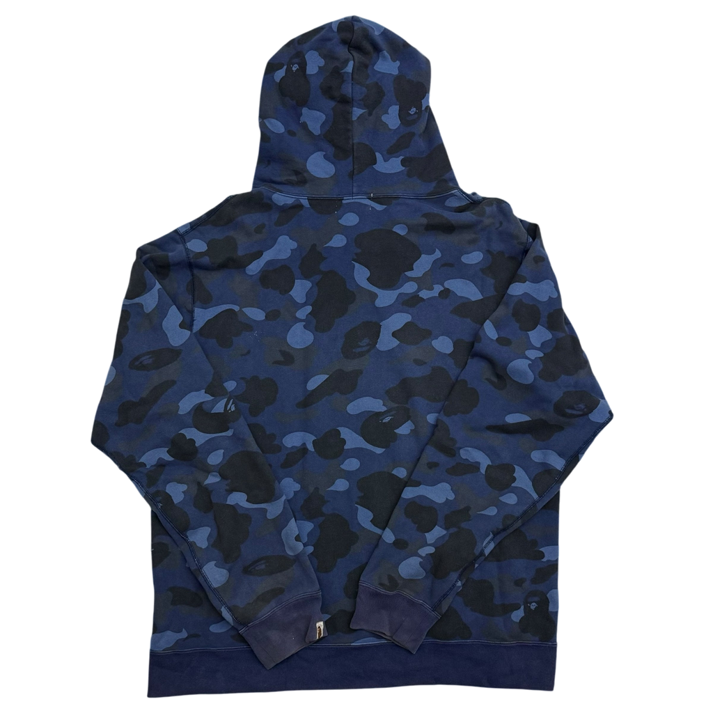 BAPE (A Bathing Ape) 1st Camo Hoodie Blue (Fits XL)