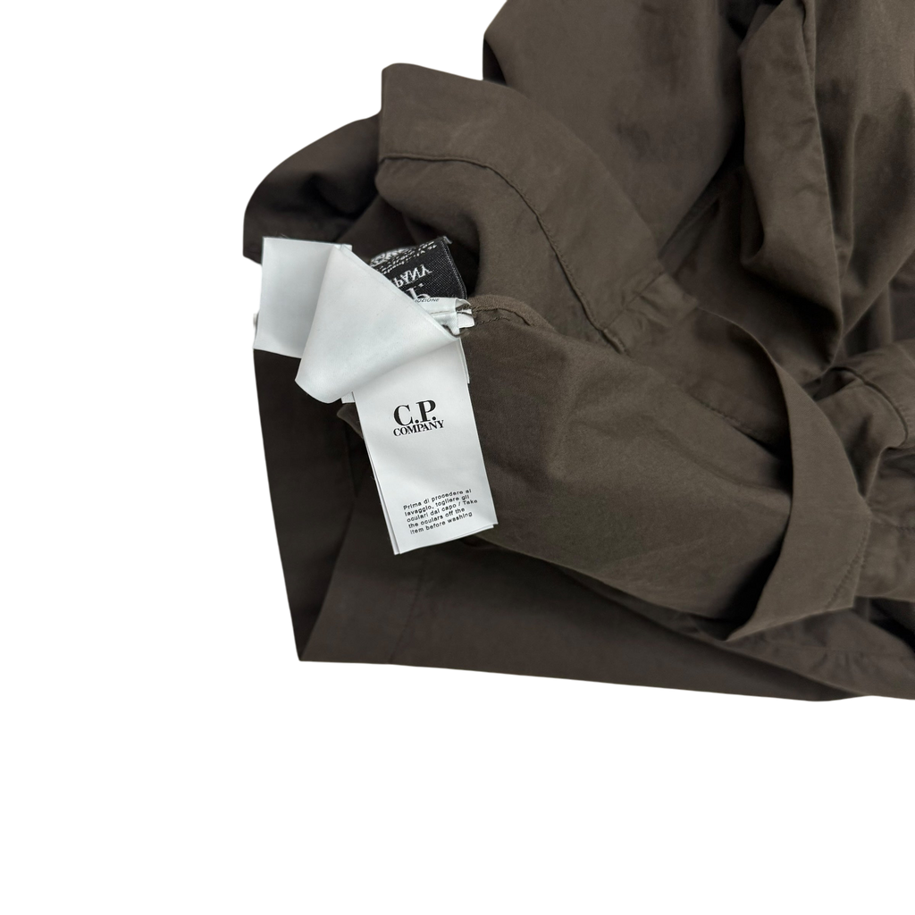 C.P. Company Gabardine Pocket Lens Overshirt Brown (Fits L-XL)