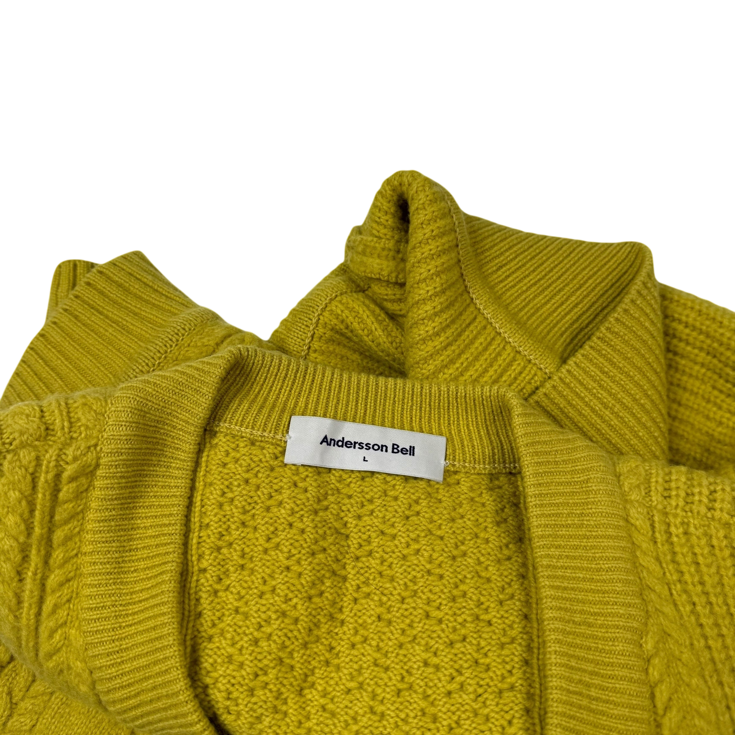 Andersson Bell Brushed Air Wool Vest Yellow (Size L)