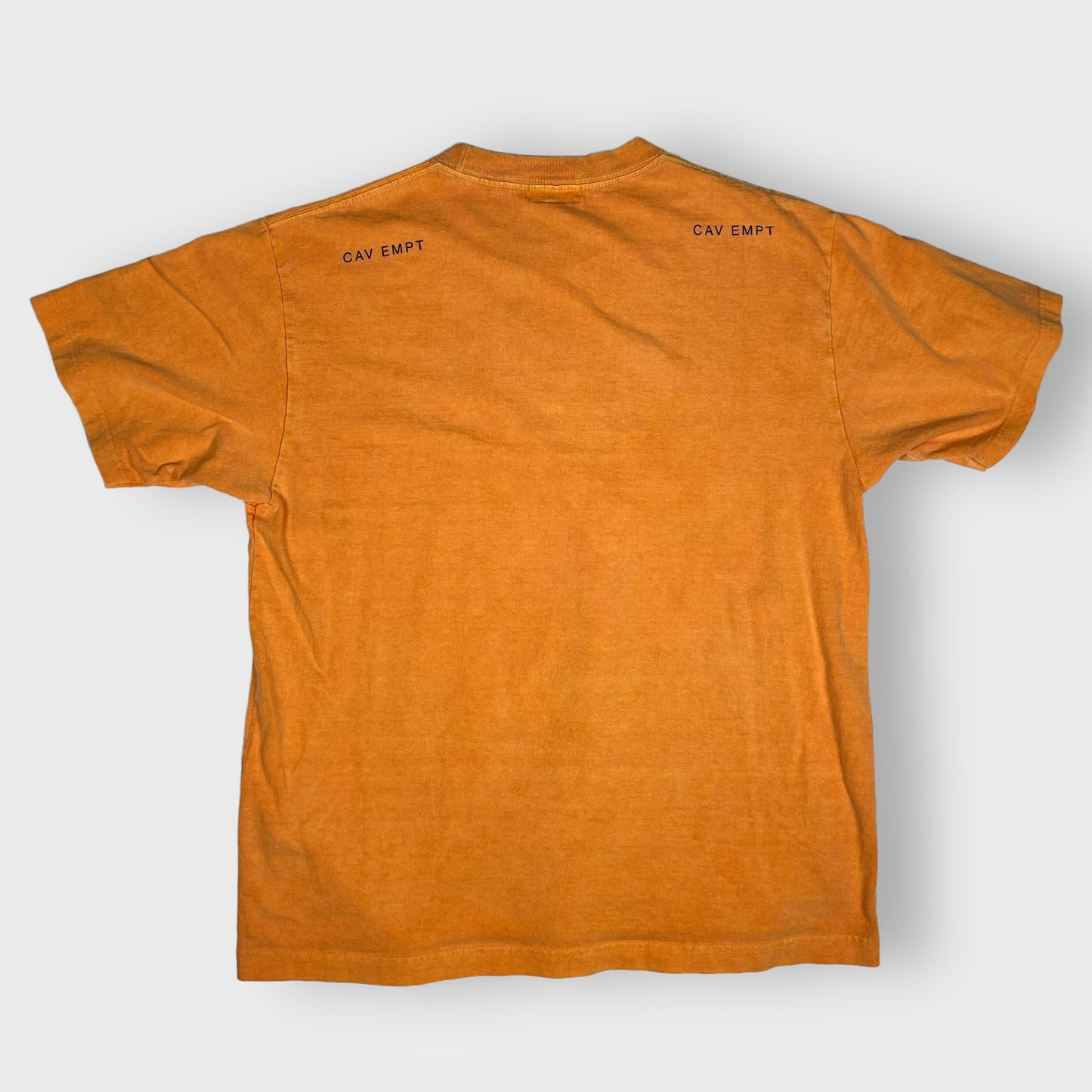 Cav Empt Overdye Ziggurat Ripple T-Shirt Orange (Size M)