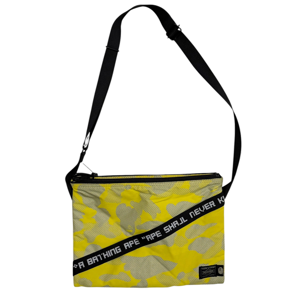 BAPE (A Bathing Ape) x Porter 3M Camo Sacoche Yellow