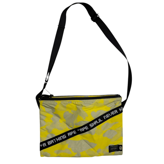 BAPE (A Bathing Ape) x Porter 3M Camo Sacoche Yellow