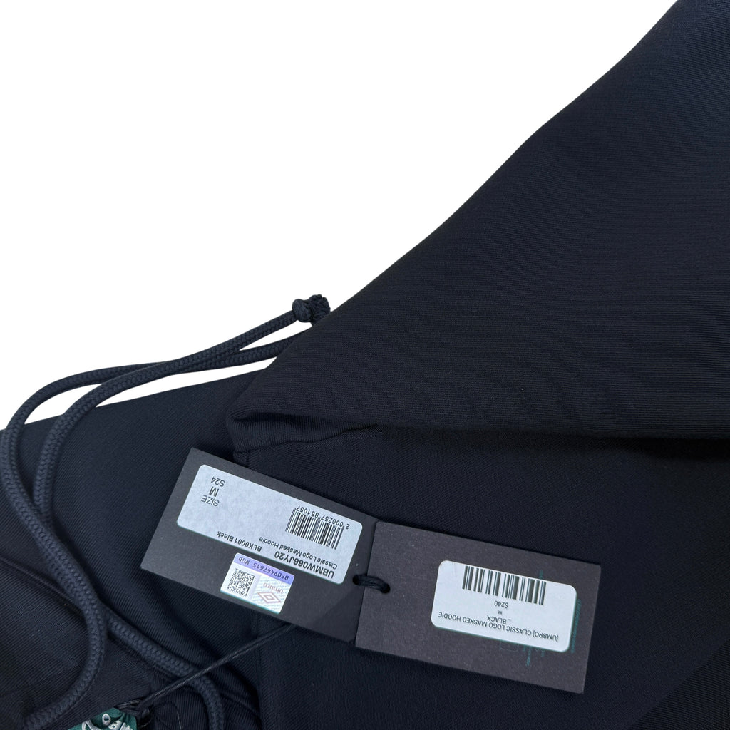 Umbro x Slam Jam Classic Logo Masked Hoodie Black (Fits M-L)
