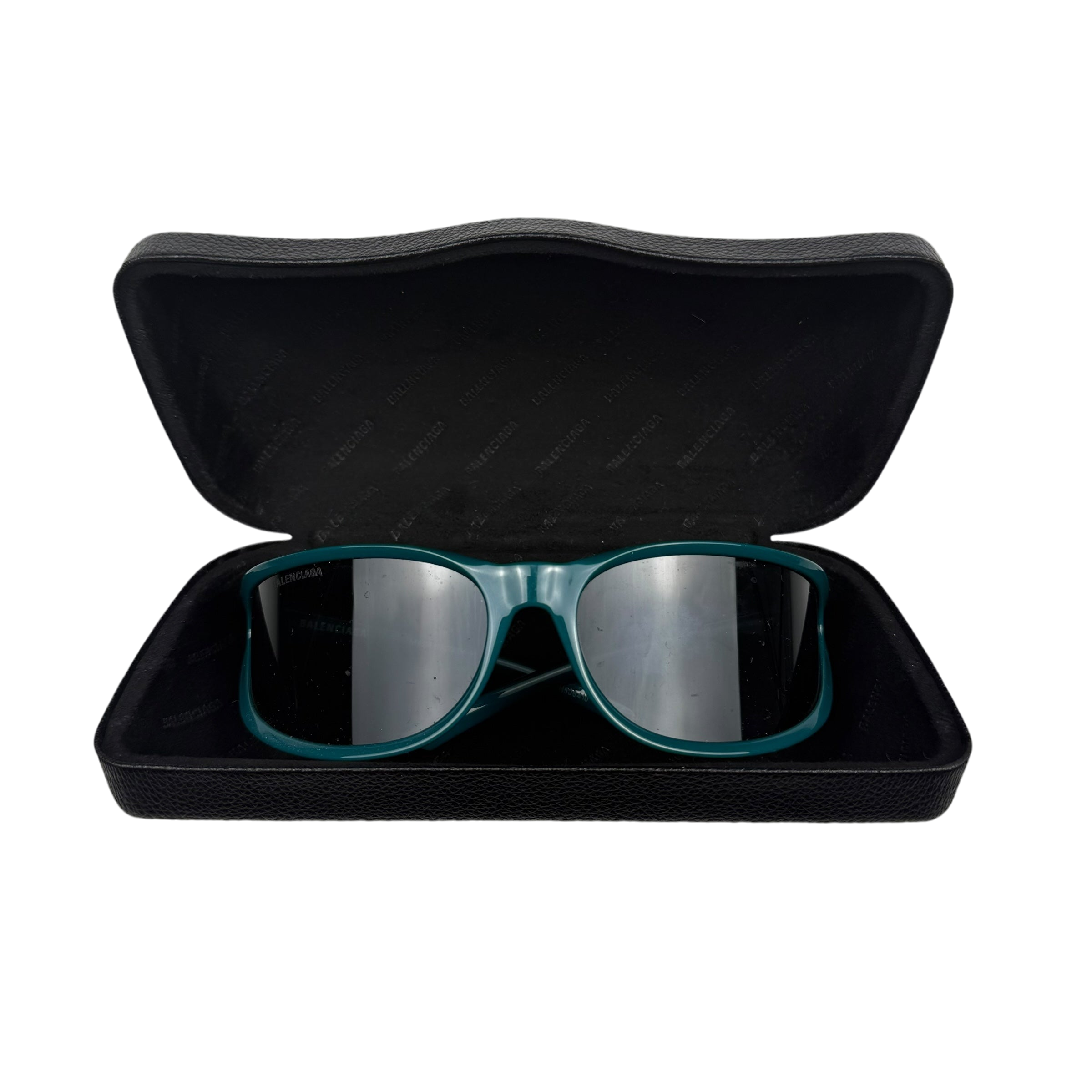 Balenciaga Extreme Oval Sunglasses Green