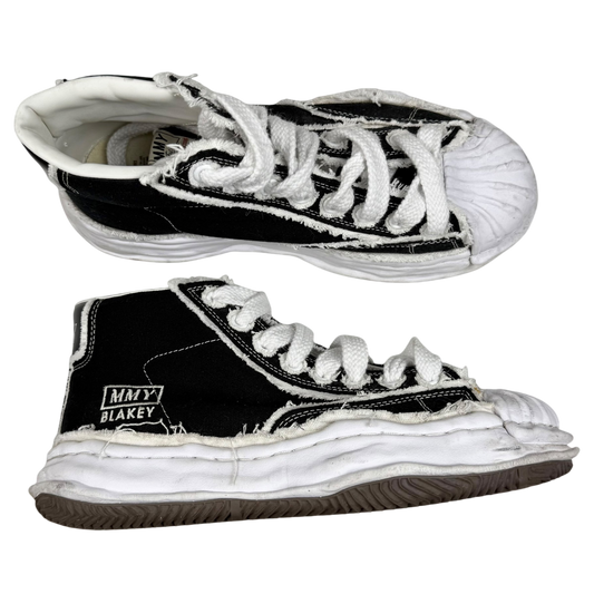 Men's Maison Mihara Yasuhiro Blakey OG Sole Canvas High Black / White (US11/EU44)