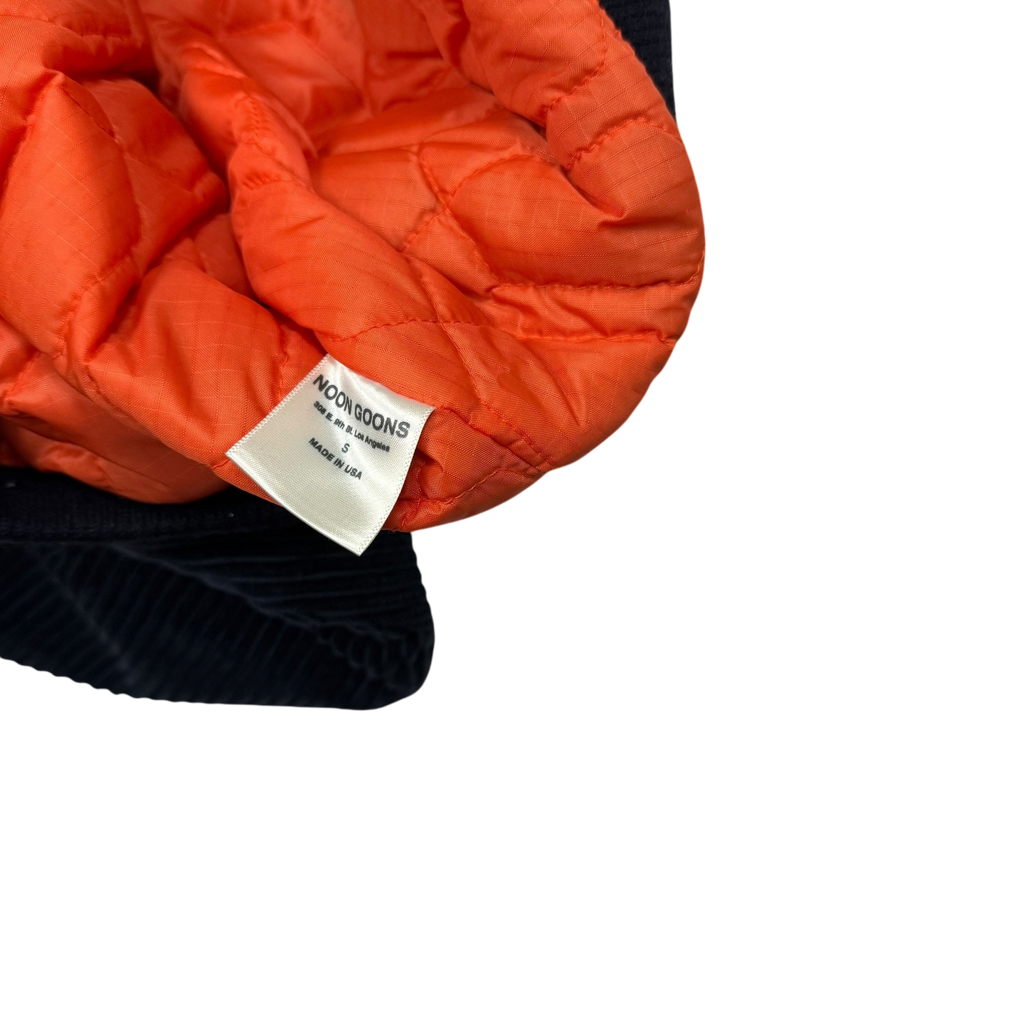 Noon Goons Rudeboy Oversized Corduroy Bomber Jacket Navy (Fits S–M)