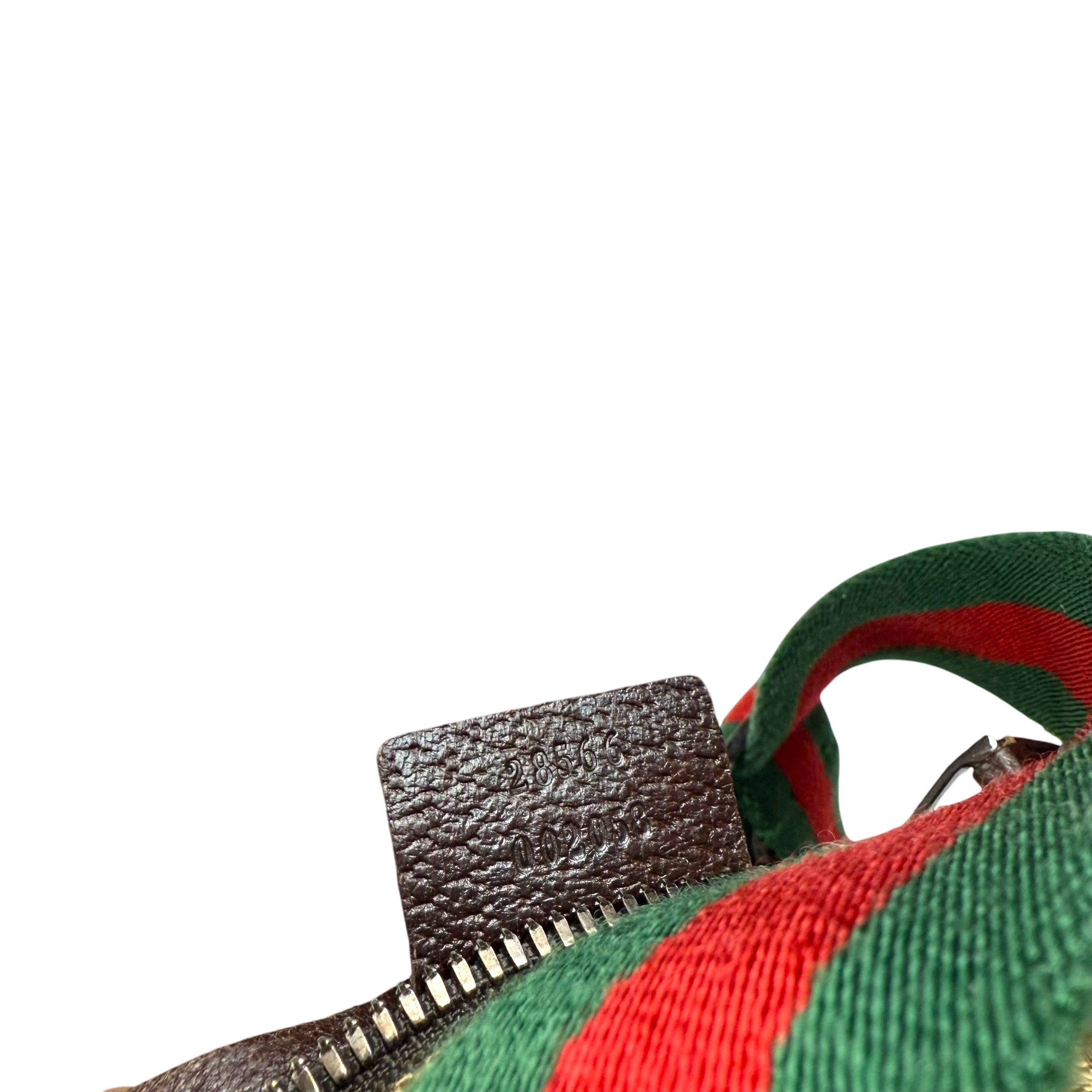 Gucci GG Canvas Web Double Pocket Belt Bag Brown