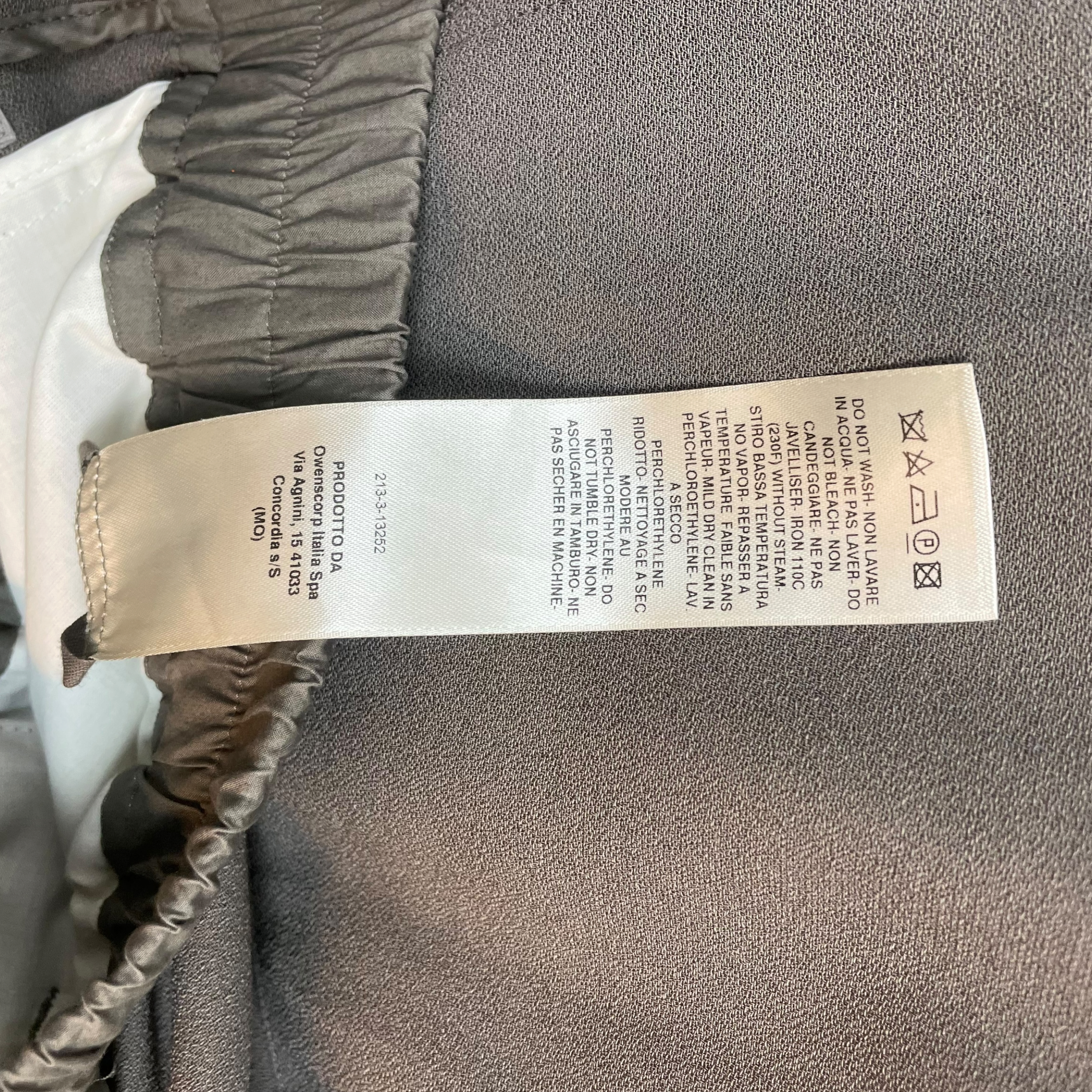 Rick Owens FW19 Larry Trousers ‘Dust’ Grey (Size 48/M)