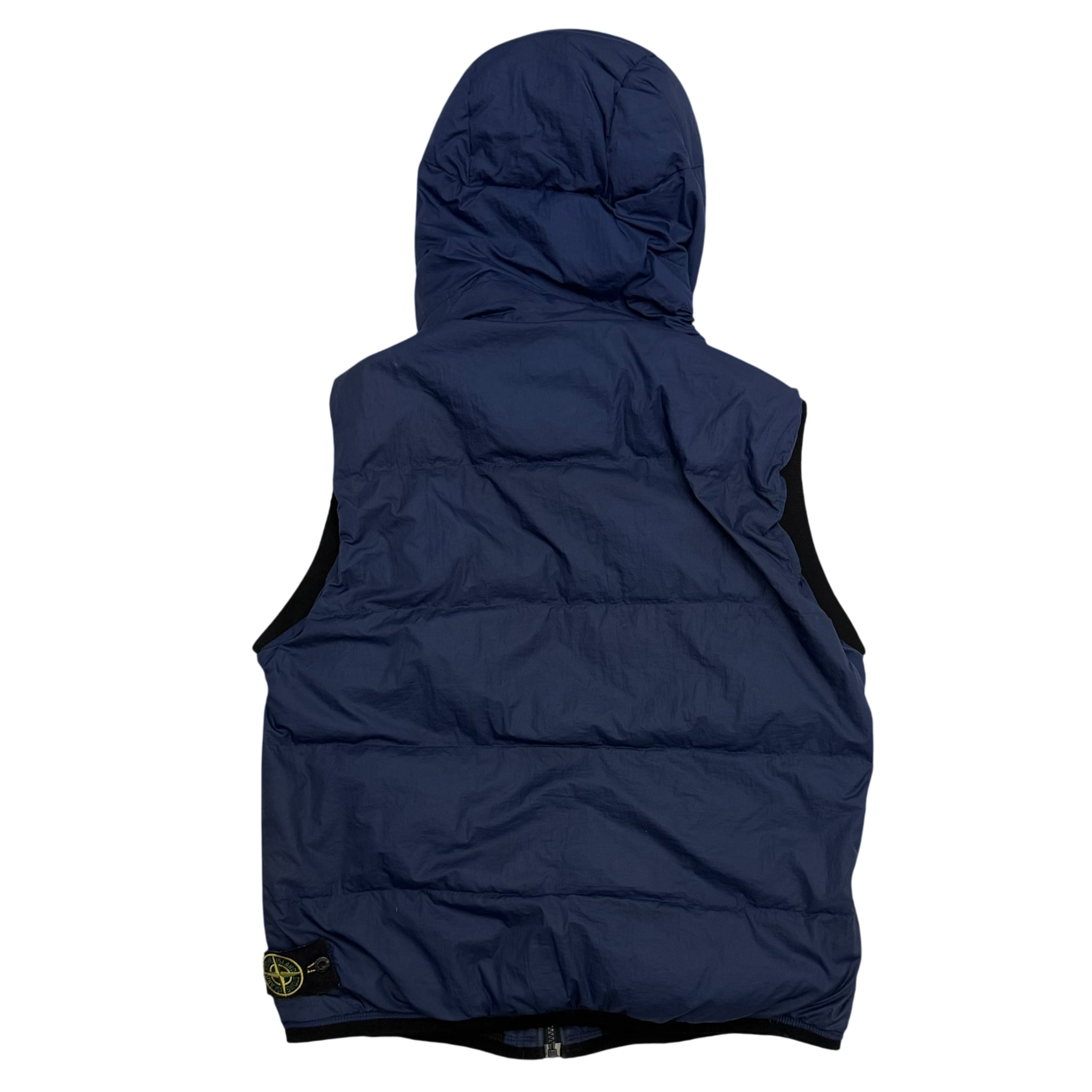 Stone Island AW11 Opaque Nylon Tela Down Puffer Gilet Navy (Fits L)