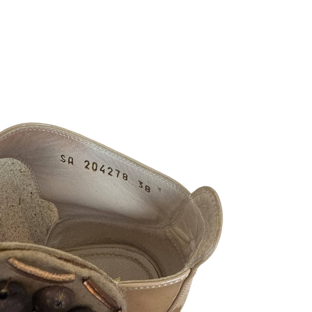 Yves Saint Laurent Embellished Heels Beige (Size EU38)