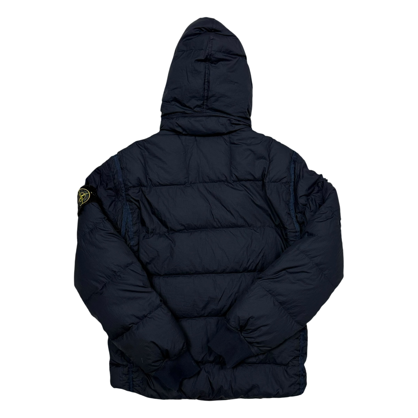 Stone Island AW 2009 Opaque Nylon Tela Down Jacket Navy (Size S)