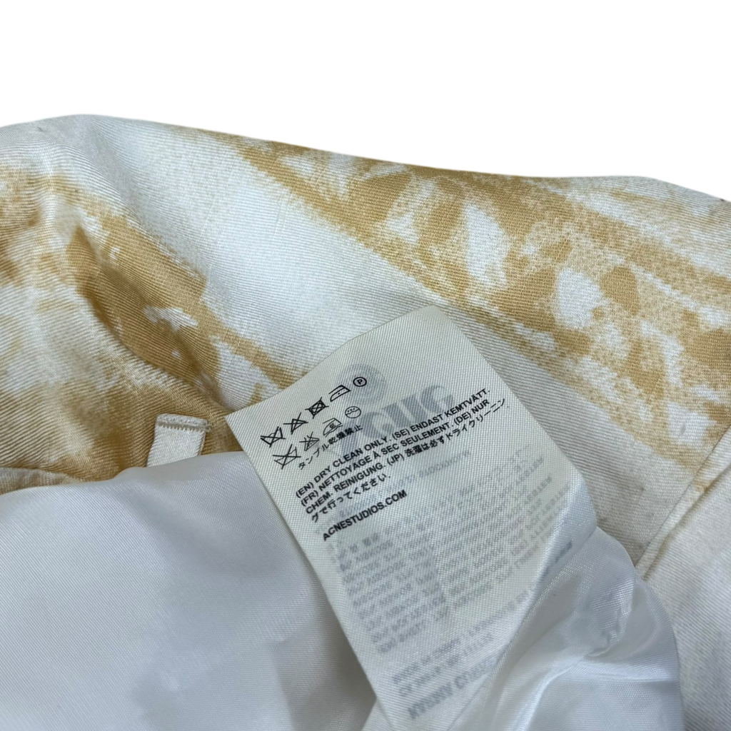 Acne Studios SS13 Karma Currency Linen Blend Pants Yellow/White (Size 36)