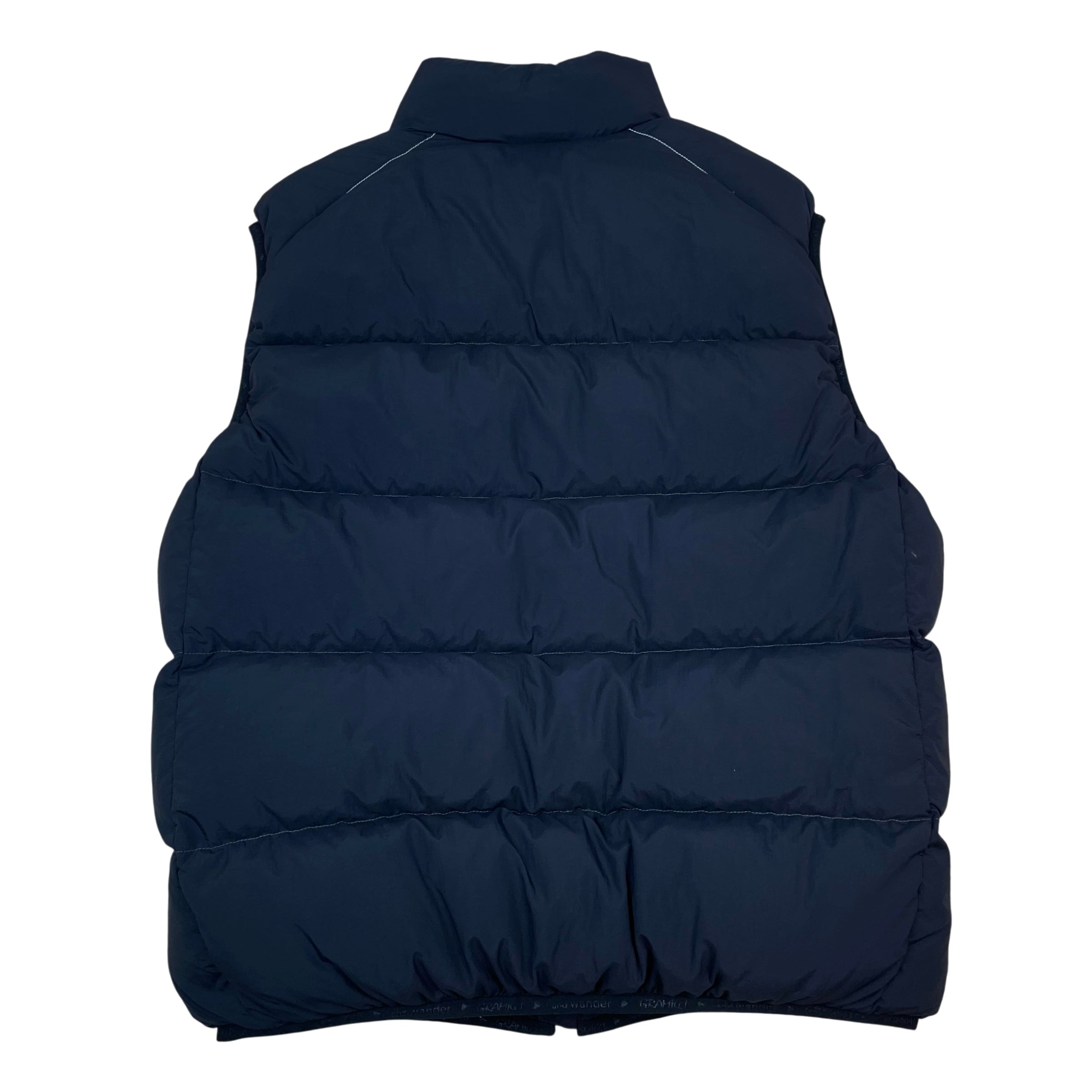 And Wander x Gramicci Down Puffer Vest Black (Size L)