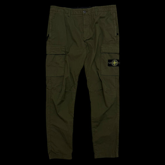 Stone Island Type RE-T Cargo Pants Army Green (Size 36”)