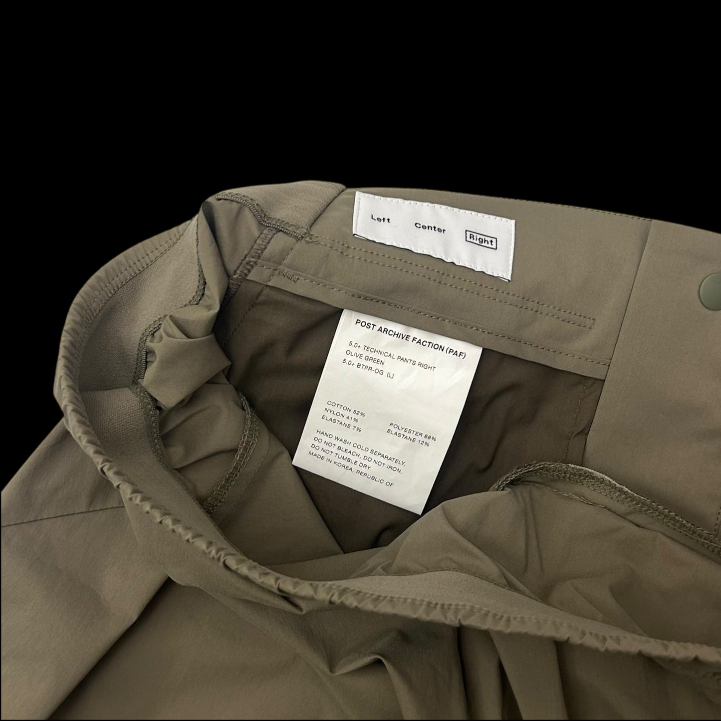 Post Archive Faction (PAF)5.0+ Right Technical Pants Olive Grey (Size L)