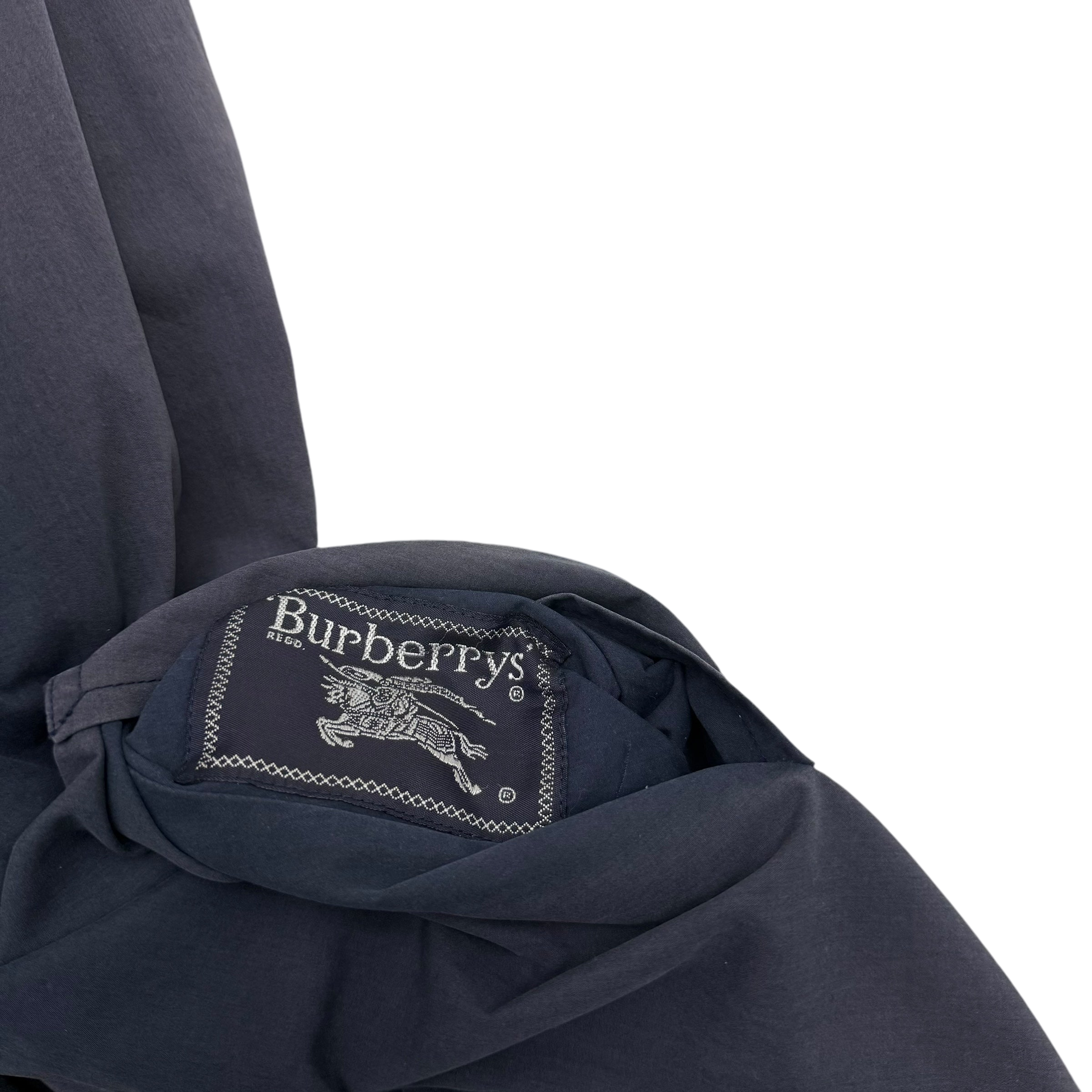 Burberry 90s Nova Check Reversible Harrington Jacket Navy (Fits M–L)