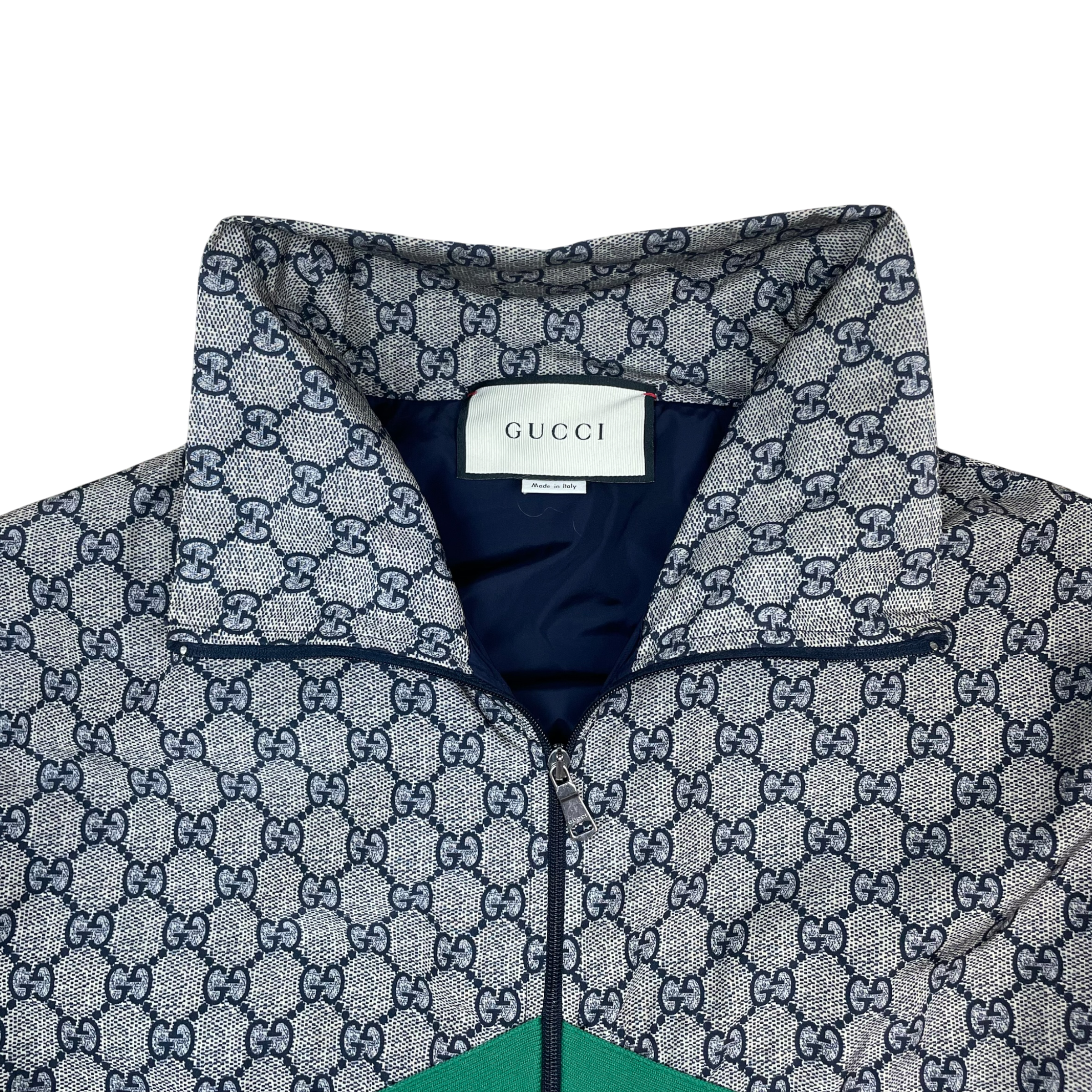 Gucci GG Monogram Nylon Wind Breaker Beige/Black (Size M)
