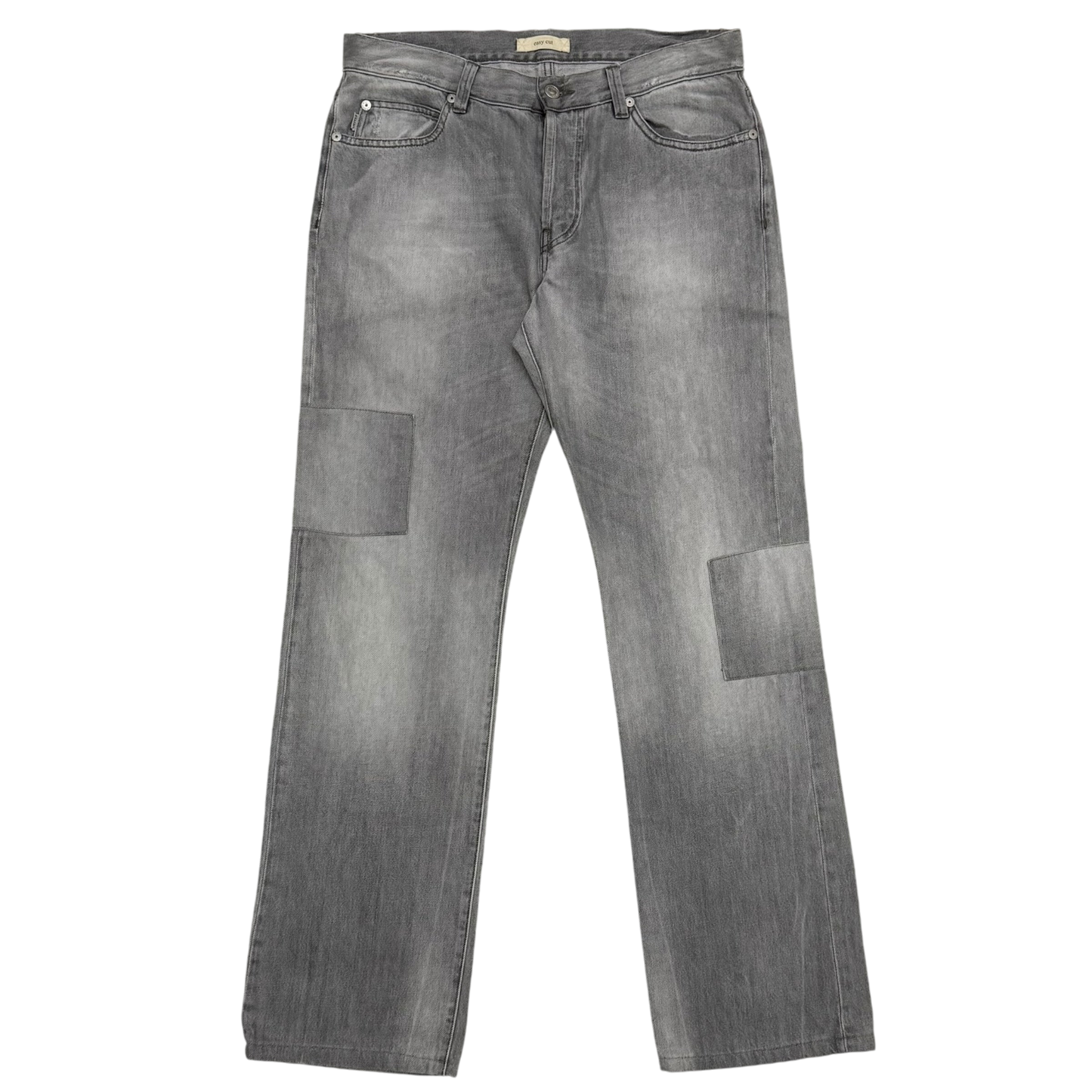 Kenzo Paris Easy Cut Patchwork Washed Jeans (Size 34”)