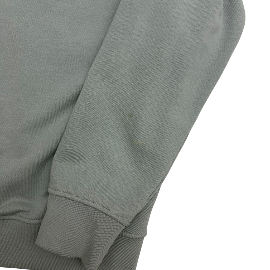 Stone Island Garment-Dyed Quarter-Zip Sweatshirt Light Blue (Fits L-XL)