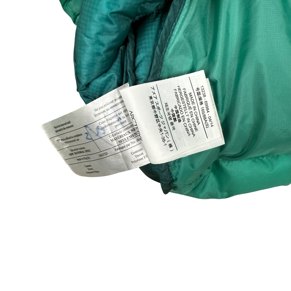 Arcteryx Cerium LT Hooded Down Jacket Blue-Green (Size S Womens)