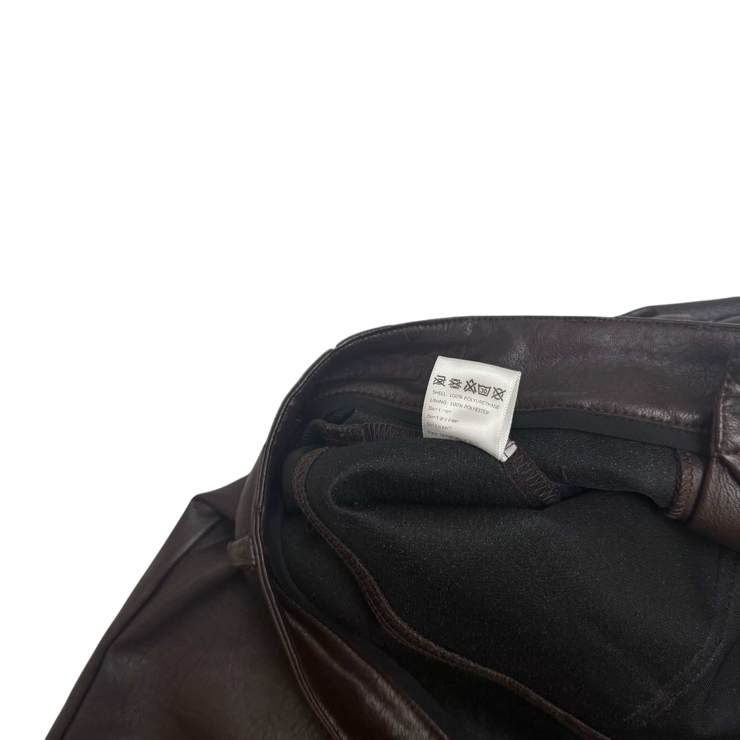 Ranger Cartel SS 2023 Flared Leather Brown Pants (Size L)