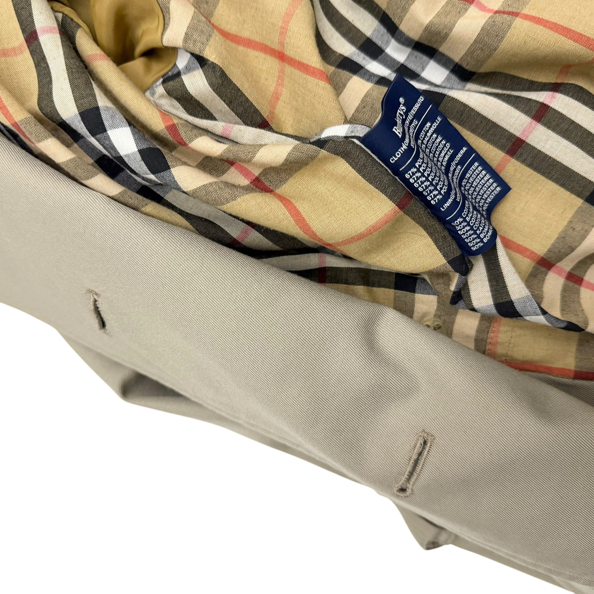 Burberry Vintage Trench Coat Beige ( Fits L-XL)