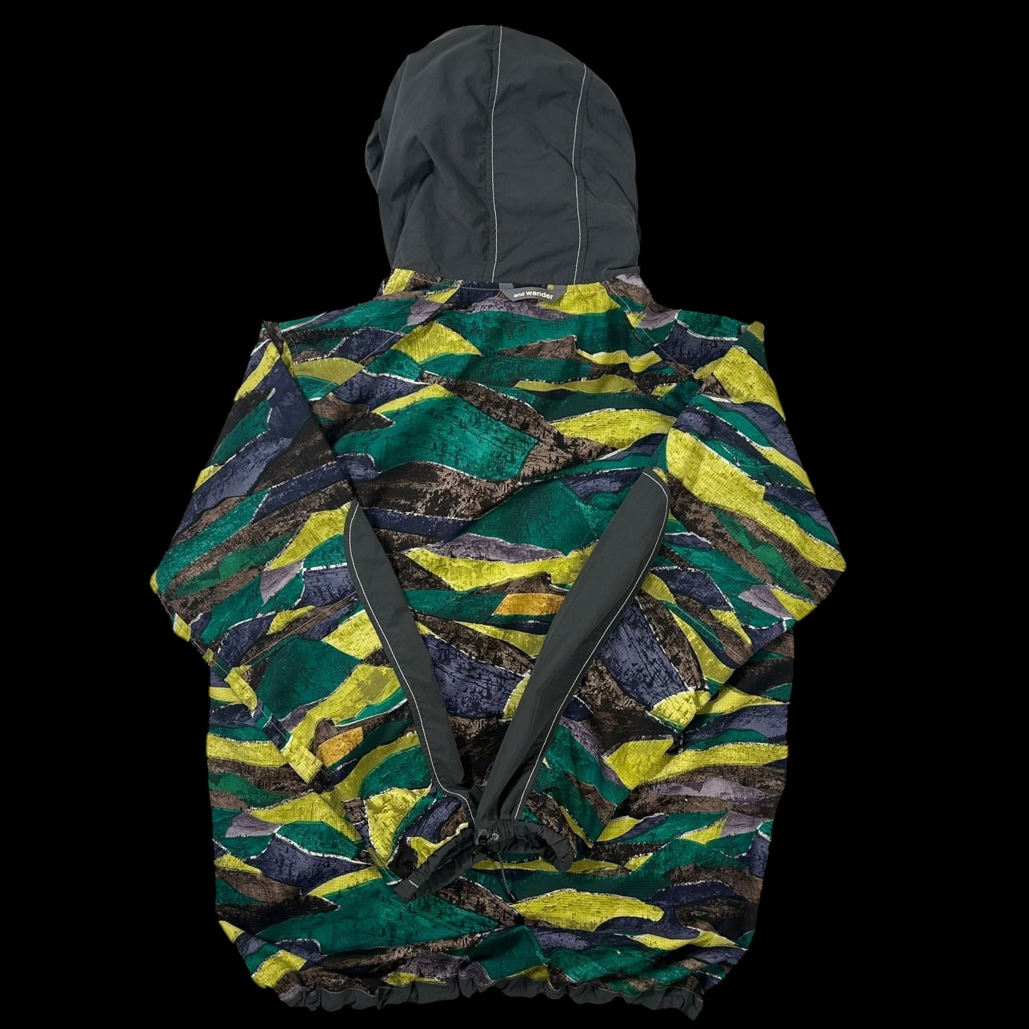 And Wander Printed Vent Hooded Jacket (Fits L/XL)